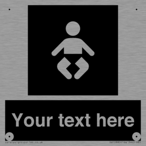 Custom information: black panel baby change